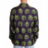 Camicia da uomo in seta con logo verde viola - IT38 - XS