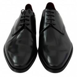 Scarpe derby in pizzo in pelle verniciata nera - EU41.5/US8.5