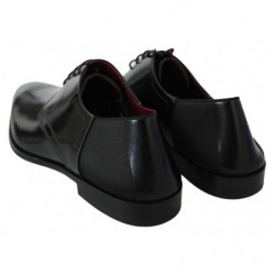 Scarpe derby in pizzo in pelle verniciata nera - EU41.5/US8.5