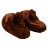 Scarpe sandali con pantofole marroni con orsacchiotto - EU42/US9