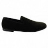 Mocassini da uomo slip on in velluto verde - EU42/US9