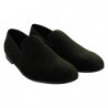 Mocassini da uomo slip on in velluto verde - EU42/US9