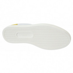 Scarpe da ginnastica basse in pelle bianca gialla - EU40/US7