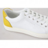 Scarpe da ginnastica basse in pelle bianca gialla - EU40/US7
