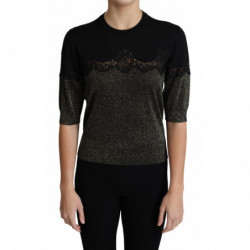 Top pullover con inserto in...