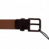 Cintura Gürtel in pelle viola con logo - 75 CM / 30 INCHES