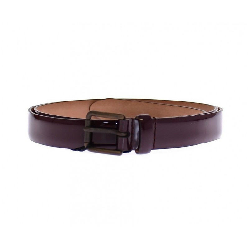 Cintura Gürtel in pelle viola con logo - 85 CM / 34 INCHES