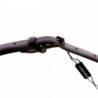 Cintura Gürtel in pelle viola con logo - 85 CM / 34 INCHES