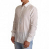 Camicia MARTINI in cotone bianco con motivo floreale - IT40 - M