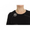 Maglione pullover girocollo con stampa motivo in cotone nero - IT40-S