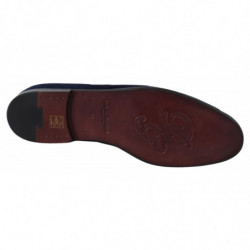 Pantofole mocassini caimano in pelle scamosciata blu - EU40/US7