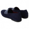Pantofole mocassini caimano in pelle scamosciata blu - EU40/US7