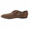 Scarpe da uomo in pelle derby scamosciata intrecciata beige - EU39/US6