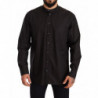 Camicia elegante nera in cotone 100%. - IT38 - XS