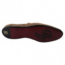 Scarpe da uomo in pelle derby scamosciata intrecciata beige - EU40/US7