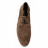 Scarpe da uomo in pelle derby scamosciata intrecciata beige - EU40/US7