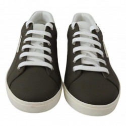 Scarpe da ginnastica basse in pelle verde bianco - EU39.5/US6.5