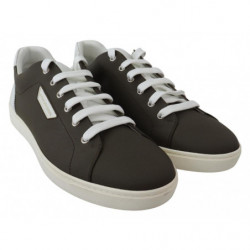 Scarpe da ginnastica basse in pelle verde bianco - EU39/US6
