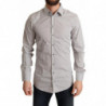 Camicia SICILY da uomo slim fit in cotone grigio - IT38 - XS