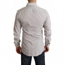 Camicia SICILY da uomo slim fit in cotone grigio - IT38 - XS