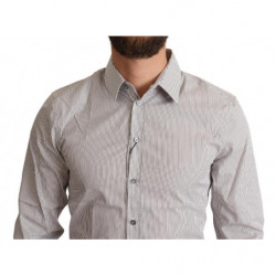 Camicia SICILY da uomo slim fit in cotone grigio - IT38 - XS