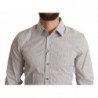 Camicia SICILY da uomo slim fit in cotone grigio - IT38 - XS