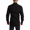 Camicia da uomo slim fit in cotone nero ORO - IT38 - XS