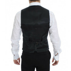 Gilet blazer in lana elasticizzata grigia - IT50 - L