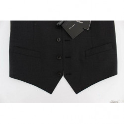 Gilet blazer in lana elasticizzata grigia - IT50 - L