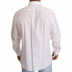 Camicia MARTINI da uomo slim fit in cotone bianco - IT44 - 3XL