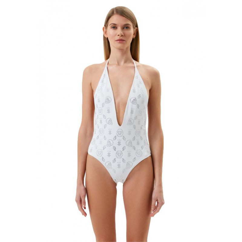 Costume da bagno in poliammide bianco - XS