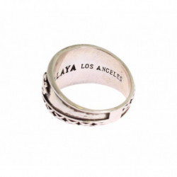Anello in argento rodiato 925 sterling - EU63 - US11