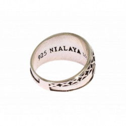 Anello in argento rodiato 925 sterling - EU63 - US11