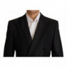 Abito formale in 2 pezzi di rayon a strisce nere - IT48 - M