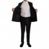 Abito formale in 2 pezzi di rayon a strisce nere - IT48 - M