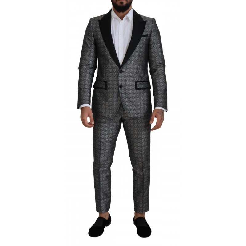 Abito MARTINI formale in 2 pezzi con motivo argento - IT50 - L