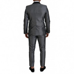 Abito MARTINI formale in 2 pezzi con motivo argento - IT50 - L
