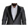 Abito MARTINI formale in 2 pezzi con motivo argento - IT50 - L