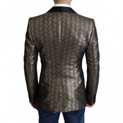 Giacca blazer poliestere jacquard metallizzato multicolor - IT50 - L