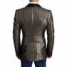 Giacca blazer poliestere jacquard metallizzato multicolor - IT50 - L
