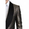 Giacca blazer poliestere jacquard metallizzato multicolor - IT50 - L
