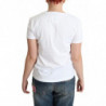 T-shirt a maniche corte in cotone stampato bianco - IT42-M
