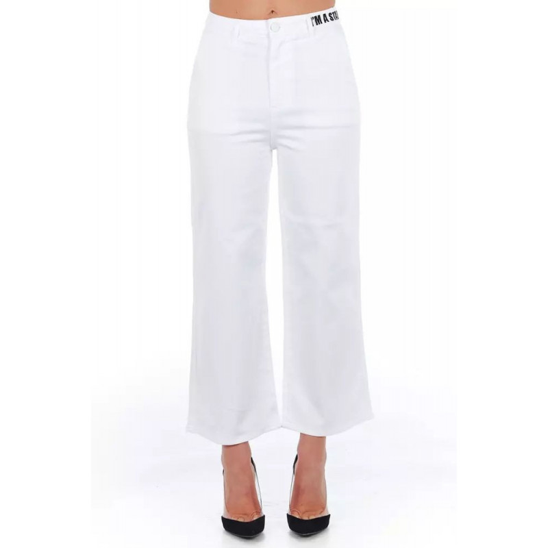 Jeans e pantaloni in cotone bianco - W40