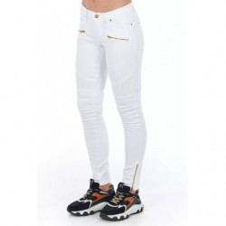 Jeans e pantaloni in cotone bianco - W42