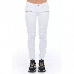 Jeans e pantaloni in cotone bianco - W40
