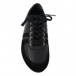 Scarpe da ginnastica casual in pelle con logo nero - EU39/US6