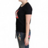 T-shirt stampa triangolare grafica da bagno cotone nero - IT46-XL