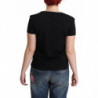 T-shirt stampa triangolare grafica da bagno cotone nero - IT46-XL