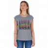 Top e maglietta in cotone grigio - L