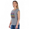 Top e maglietta in cotone grigio - L